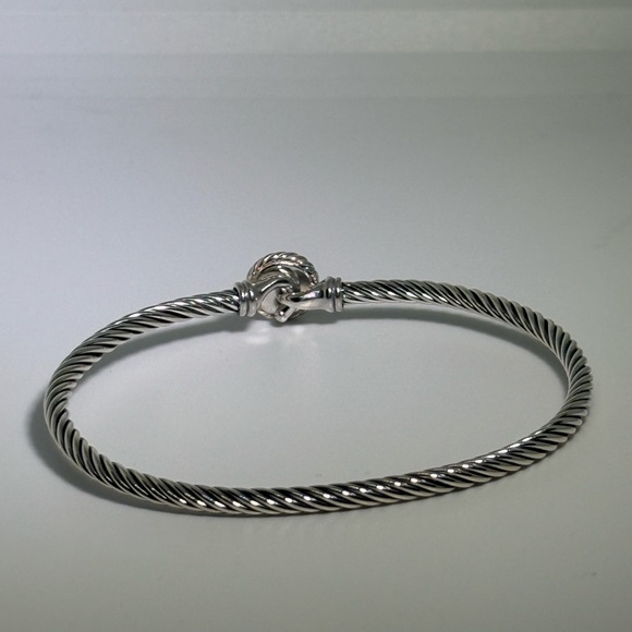 David Yurman Sterling silver pink sapphire bracelet - Picture 3 of 4